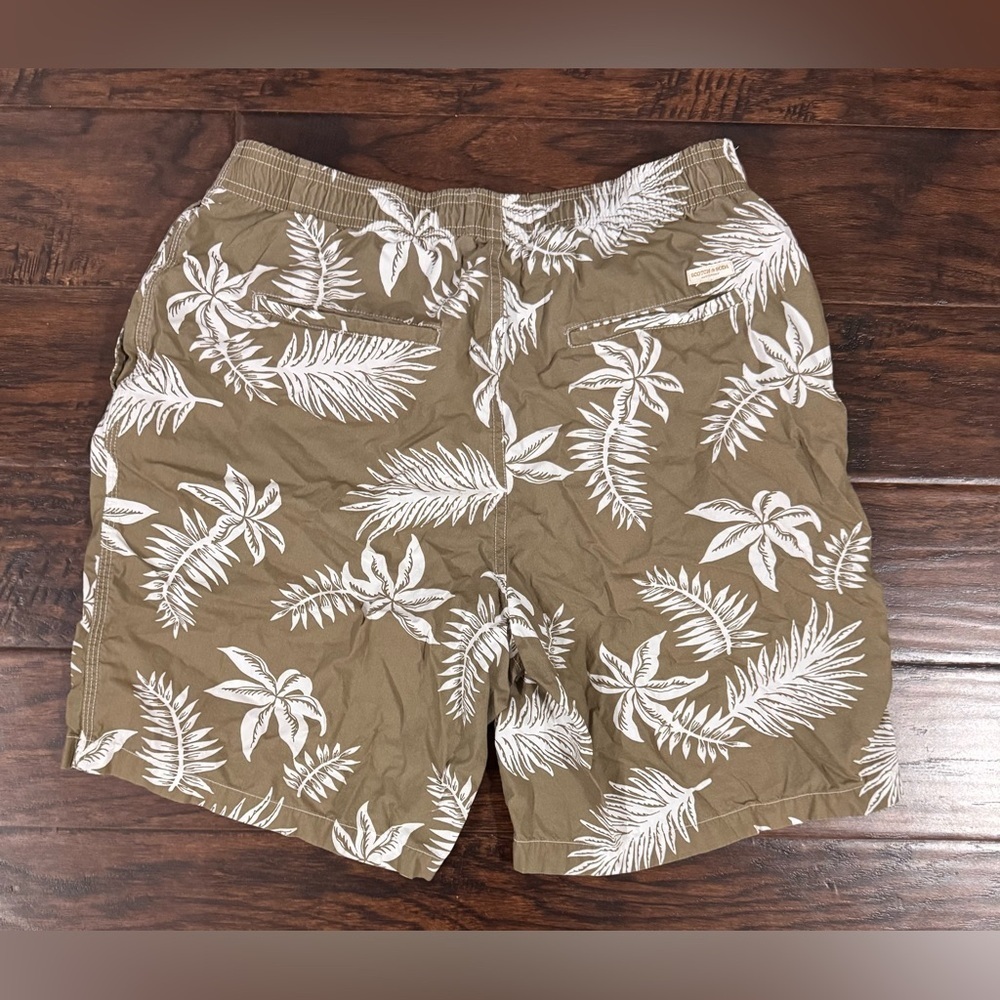 Scotch & Soda Printed poplin Bermuda shorts Khaki Leaf - Picture 4 of 6